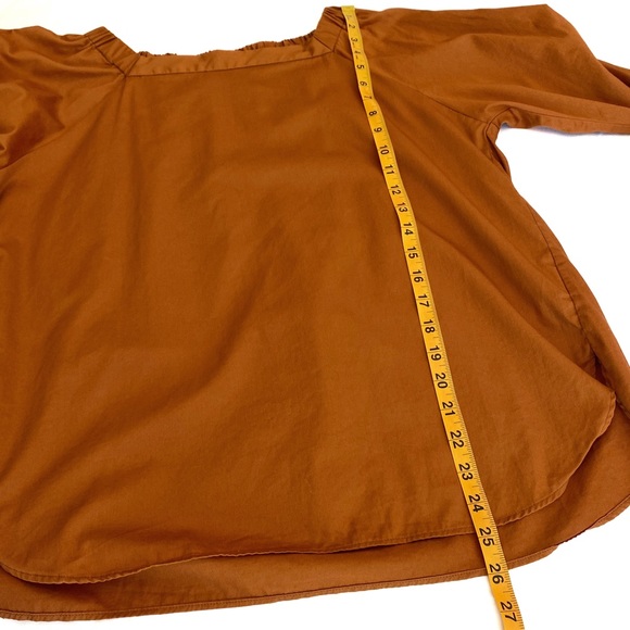 niko and… Deep Orange Tie-Sleeve Square Neck Blouse - Picture 13 of 14